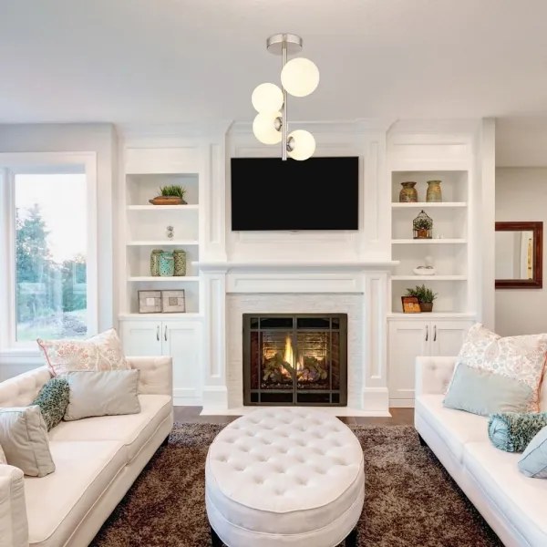 Globo 56140-4D - LED Luster na tyči RIHA 4xG9/3W/230V chróm