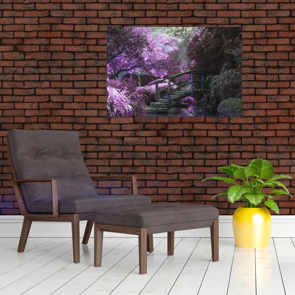Obraz fialové záhrady (90x60 cm)