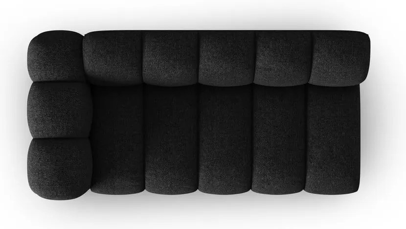 Čiernoantracitový modul pohovky (ľavý roh) Lupine – Micadoni Home