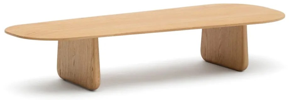 Konferenčný stolík z dubového dreva v prírodnej farbe 64x146 cm Pirita – Kave Home