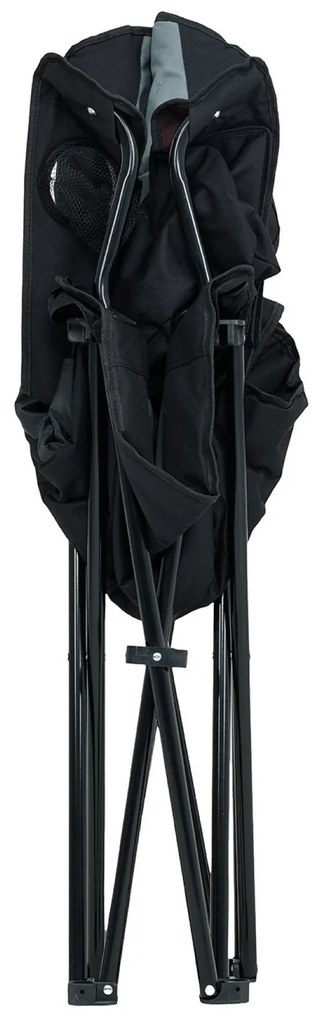 Kempingová židle FOTYN černo-šedá