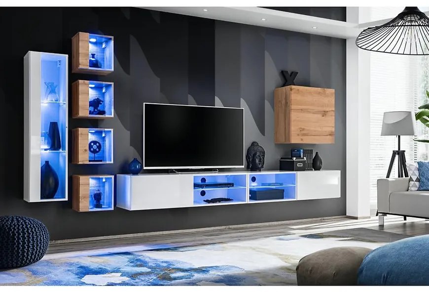 Obývacia Stena Switch Xxvi Biely/Wotan