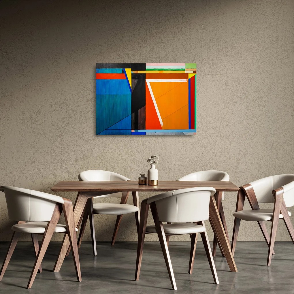 Sklenený obraz - Geometria (70x50 cm)
