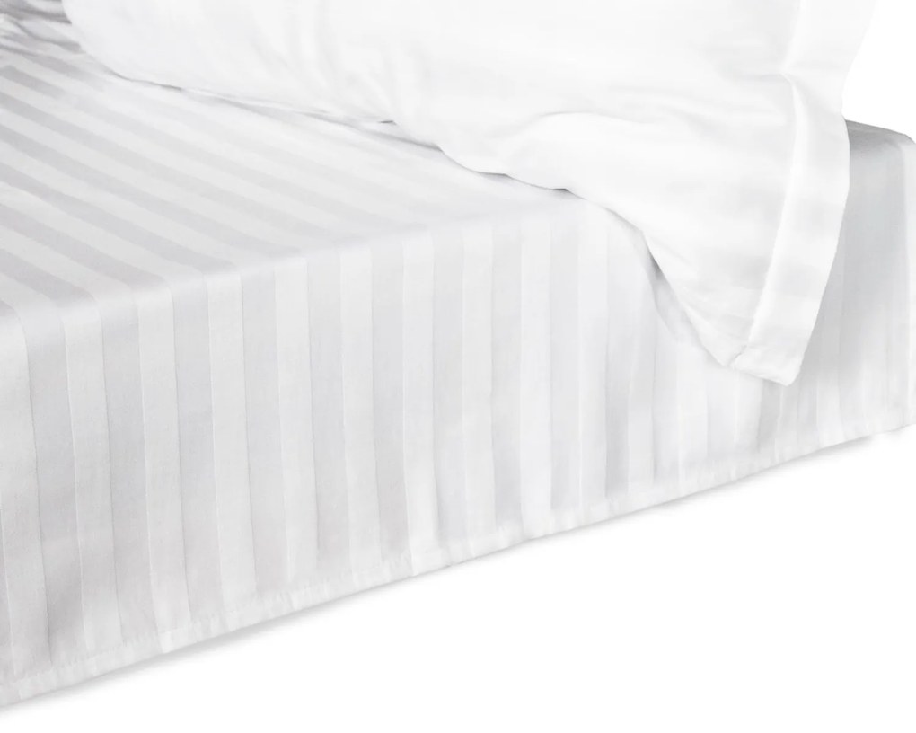 BAMBUSOVÉ PRESTIERADLO STRIPE 220X260 CM BIELE