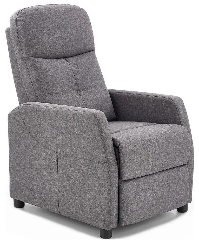 Polohovateľné kreslo FELIPE šedá