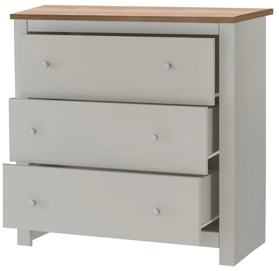 Sivá vysoká komoda 81x35 cm Emerald – Støraa