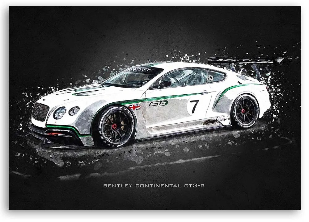 Gario Obraz na plátne Bentley continental gt3r - Gab Fernando Rozmery: 60 x 40 cm