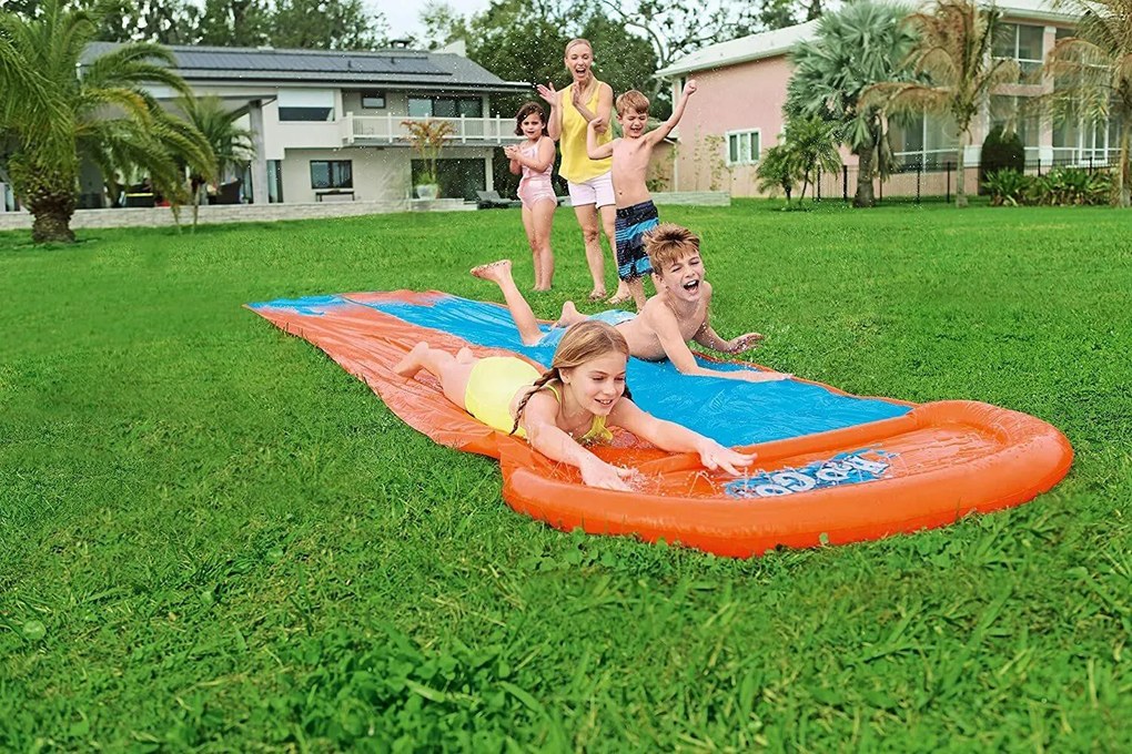 Bestway_A Vodná šmykľavka dvojitá Bestway H2OGO! 4.88m 52328