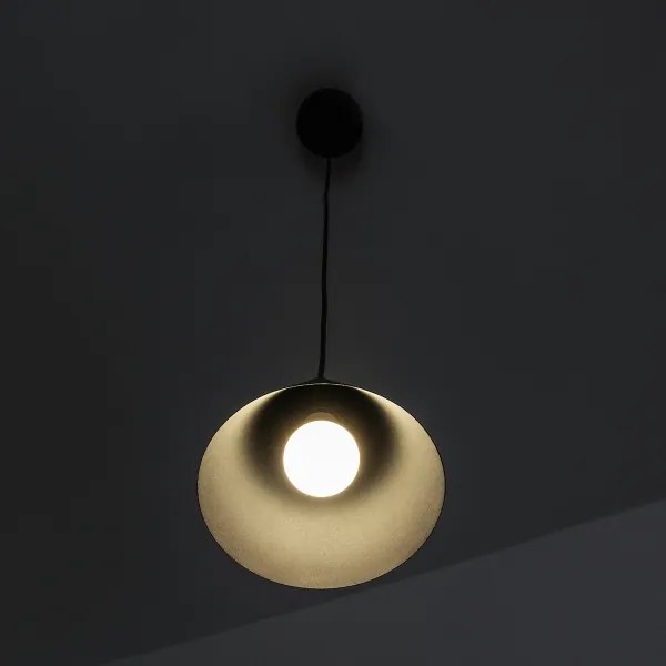 Luster na lanku ETNA II 1xE27/15W/230V, priemer 18,5 cm, čierny