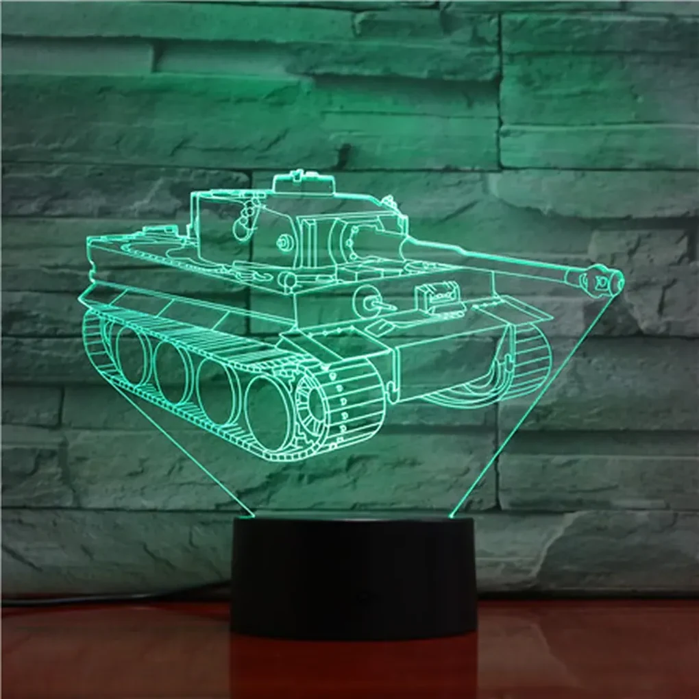 3Dmix 3DL-CRK008 – 3D LED nočná lampa - Tank (Crack základňa)