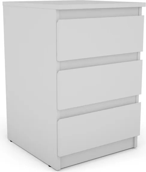 Skrinka/vysoký nočný stolík Carlos 403S, biela