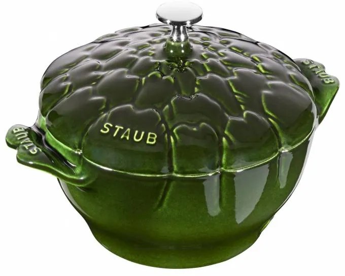 Staub Cocotte hrniec v tvare artičoku 22 cm, tmavozelený, 11152285