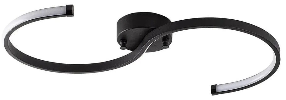 Čierne LED stropné svietidlo 25x10 cm Es – Opviq lights