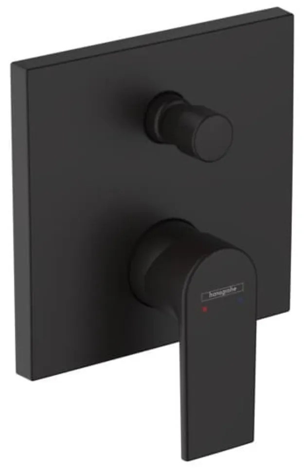 Vaňová batéria Hansgrohe Vernis Shape bez podomietkového telesa čierny mat 71468670