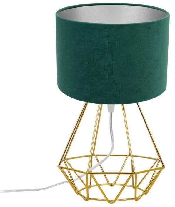 Stolová lampa MEDIOLAN s velúrovým tienidlom