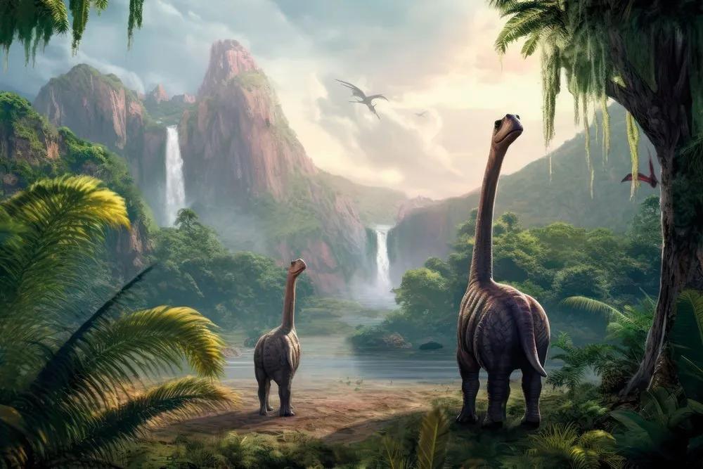 Tapeta krajina dinosaurov - 150x100
