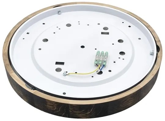 Brilagi - LED stropné svietidlo CARVALHO SLIM SMOKEY LED/36W/230V dub, priemer 37,5 cm