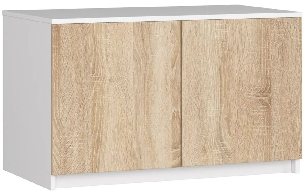 Nástavec na skriňu Star 90 cm biely/sonoma