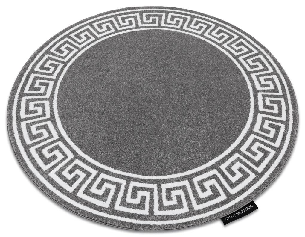 Okrúhly koberec HAMPTON Grecos  Grécky , sivá
