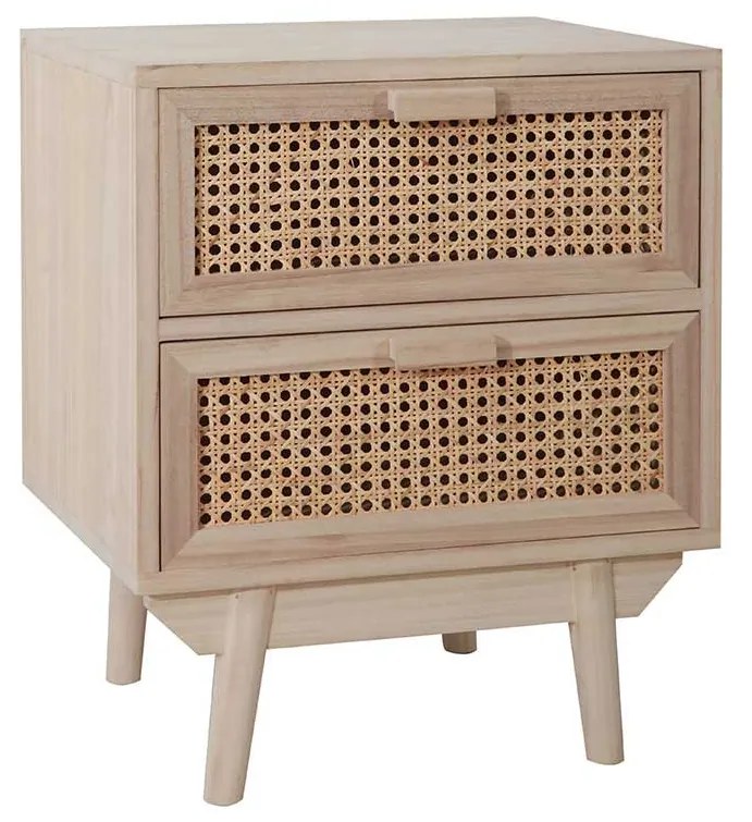 Ratanový nočný stolík 42 × 36 × 50 cm
