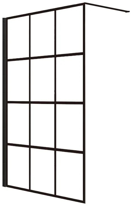 Sprchová stena Walk-In Metro 130x195 black