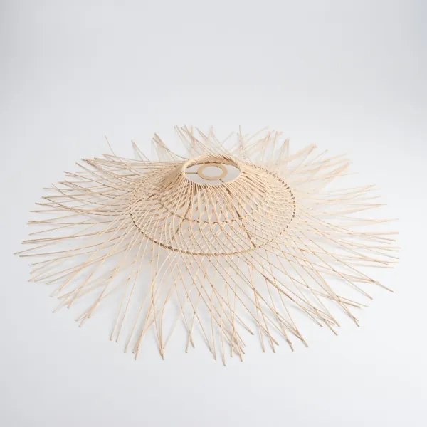 Brilagi - Závesný LED luster na lane CERIA BOHO 1xE27/40W/230V, priemer 70 cm, bambus