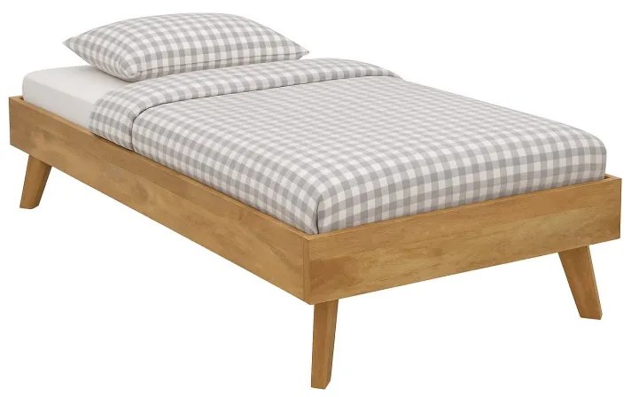 Posteľ 90x200 z mangového dreva bez čela Mango natural