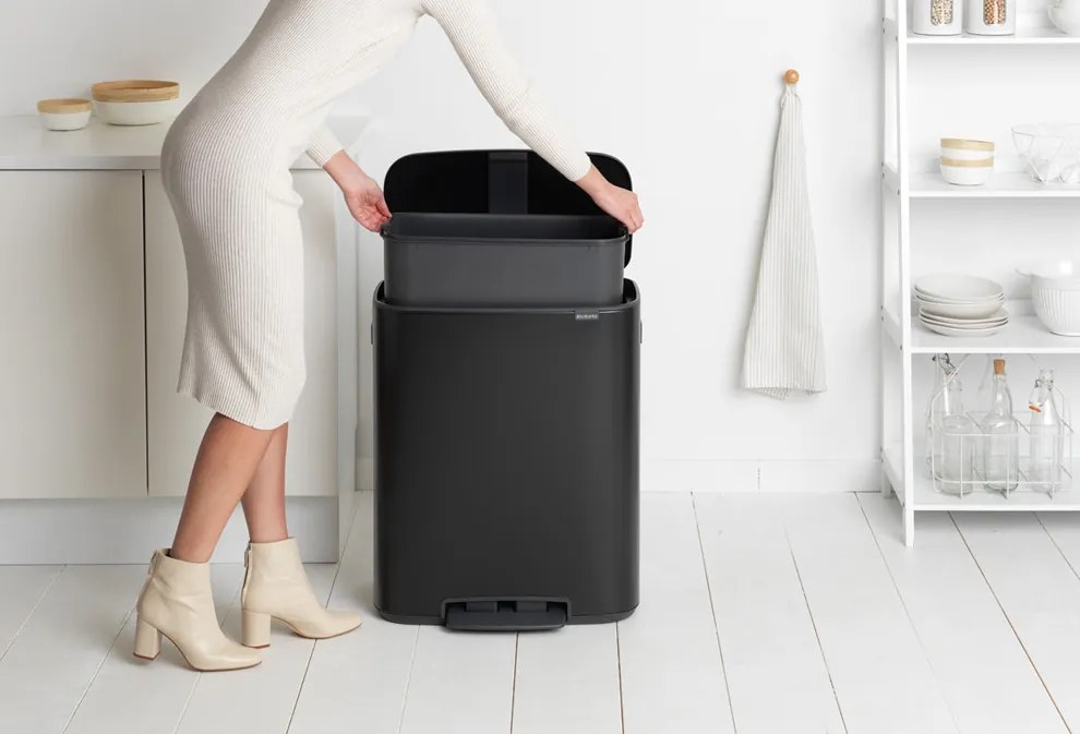 Brabantia BO pedálový kôš 60L čierna