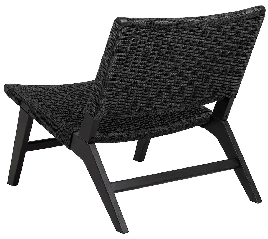 Křeslo Carson z masivu černé