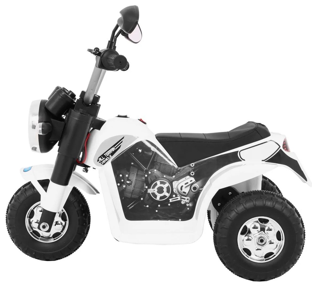 RAMIZ ELEKTRICKÁ MOTORKA MINIBIKE - BIELA - 1x 6V - 6V/4,5Ah - 2022
