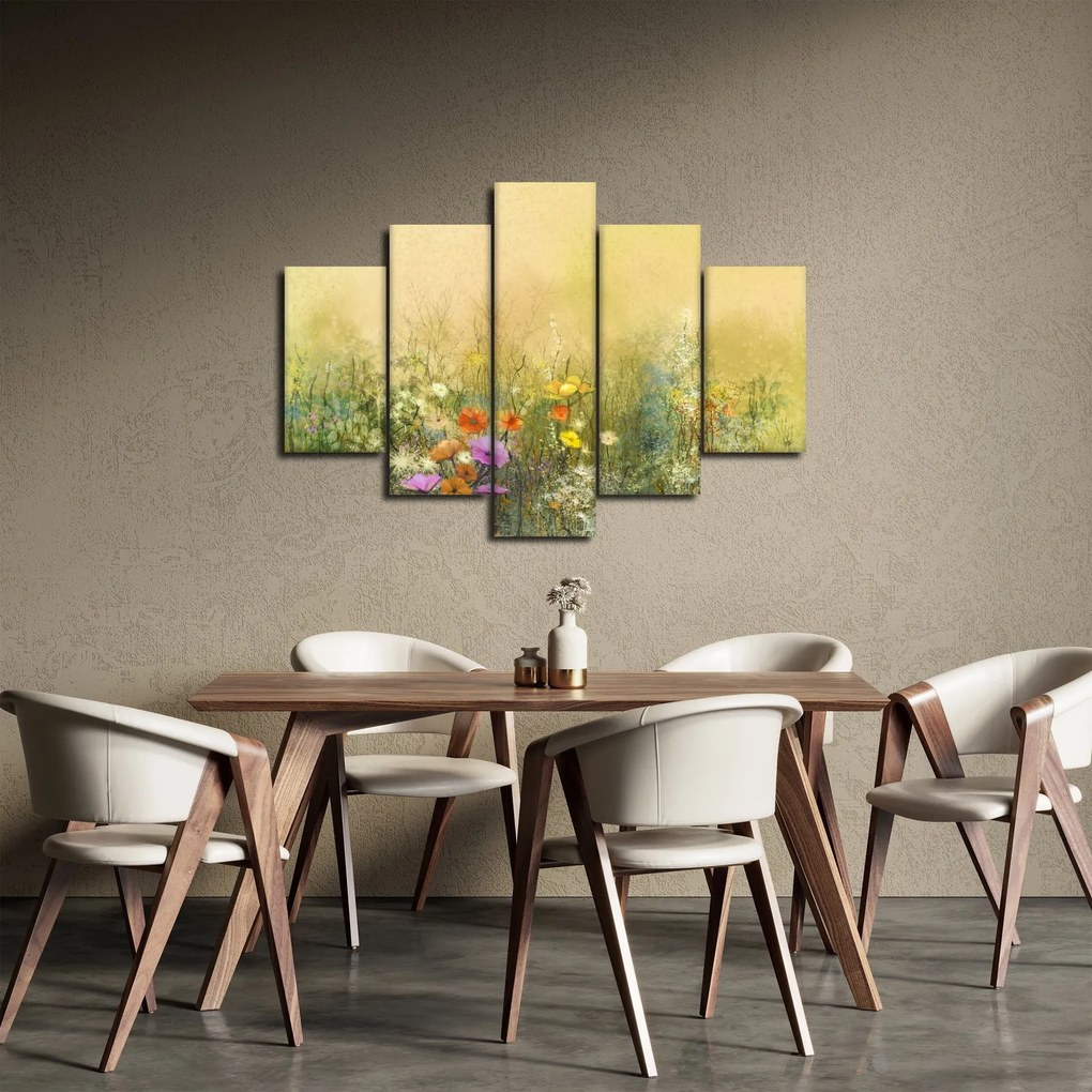 Obraz - Maľovaná lúka (150x105 cm)
