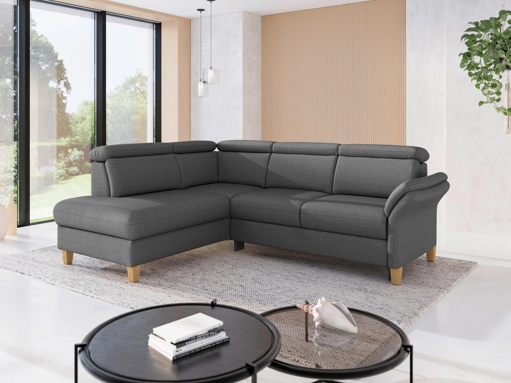 XXXLutz ROHOVÁ SEDAČKA, textil, tmavosivá Sit & More - Sedačky - 00014402571L