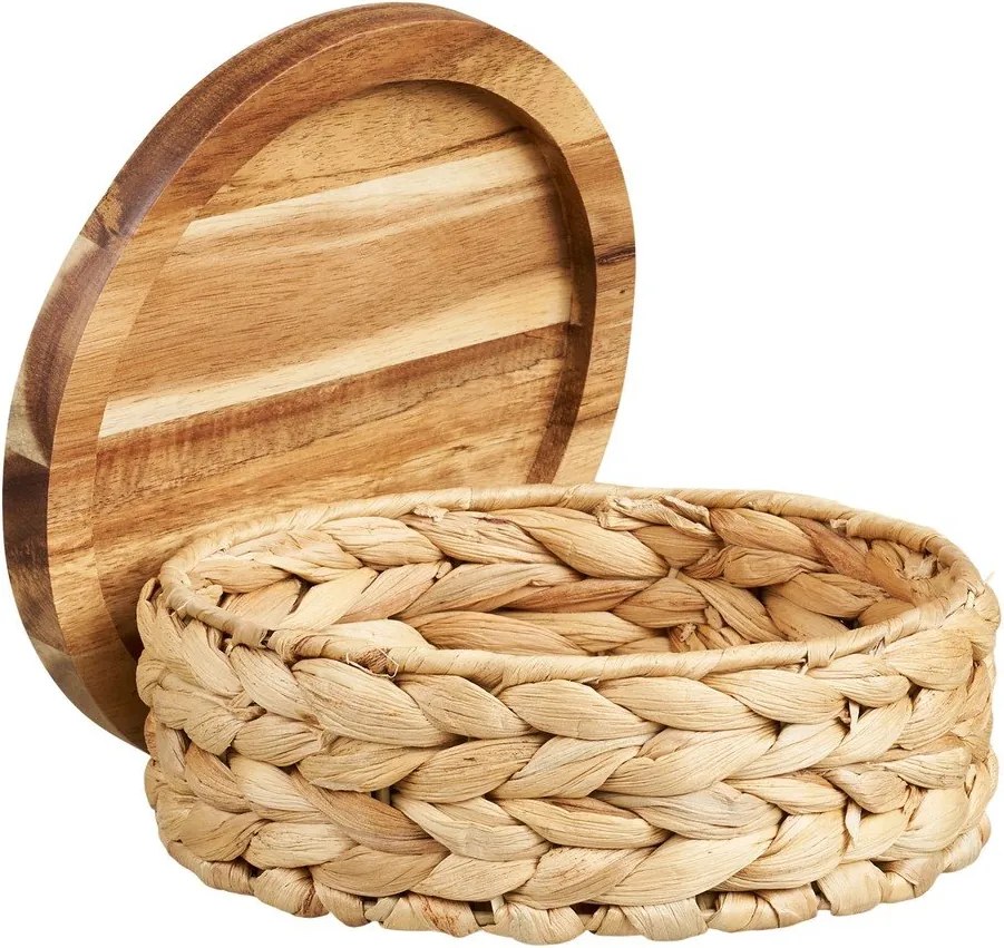 Košíky v súprave 3 ks z vodného hyacintu ø 30x15 cm Botofte – House Nordic