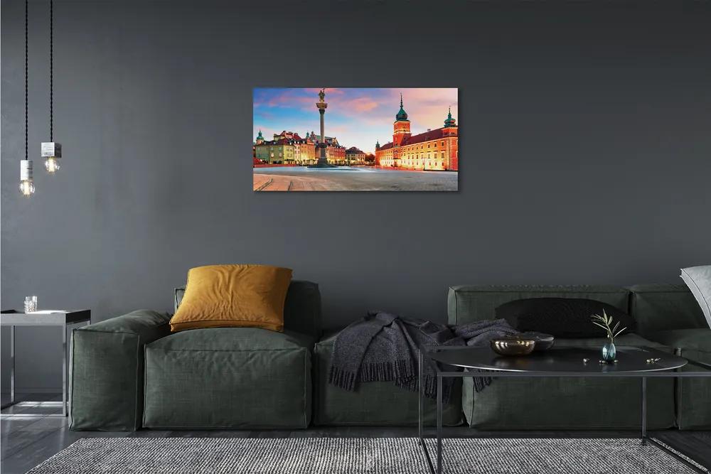 Obraz na plátne Sunrise Varšava Staré Mesto 120x60 cm