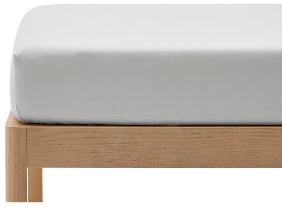 Biela napínacia plachta z bavlneného perkálu 70x140 cm Fleno – Kave Home
