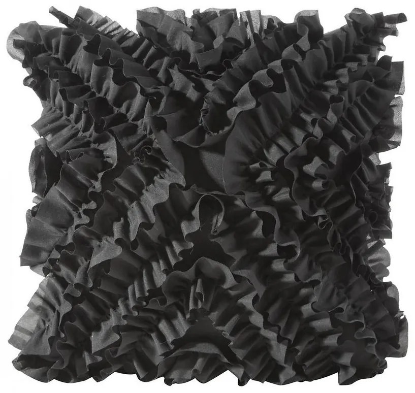 Mirena obliečka na vankúš 45x45 čierna 373340