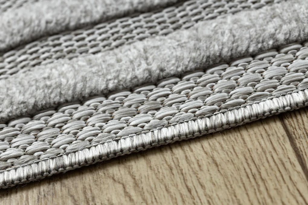 Koberec SANTO SIZAL 0999 Geometrický, sivý