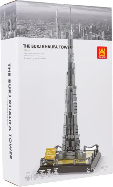 Stavebnica WANGE Burj Khalifa Dubaj - 555 dielikov