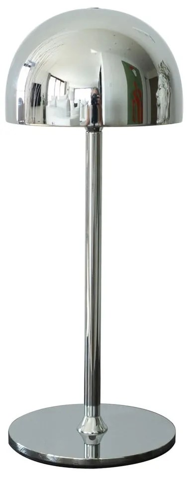 LED stolová lampa na diaľkové ovládanie v striebornej farbe s kovovým tienidlom (výška 30 cm) Tim – Sirius