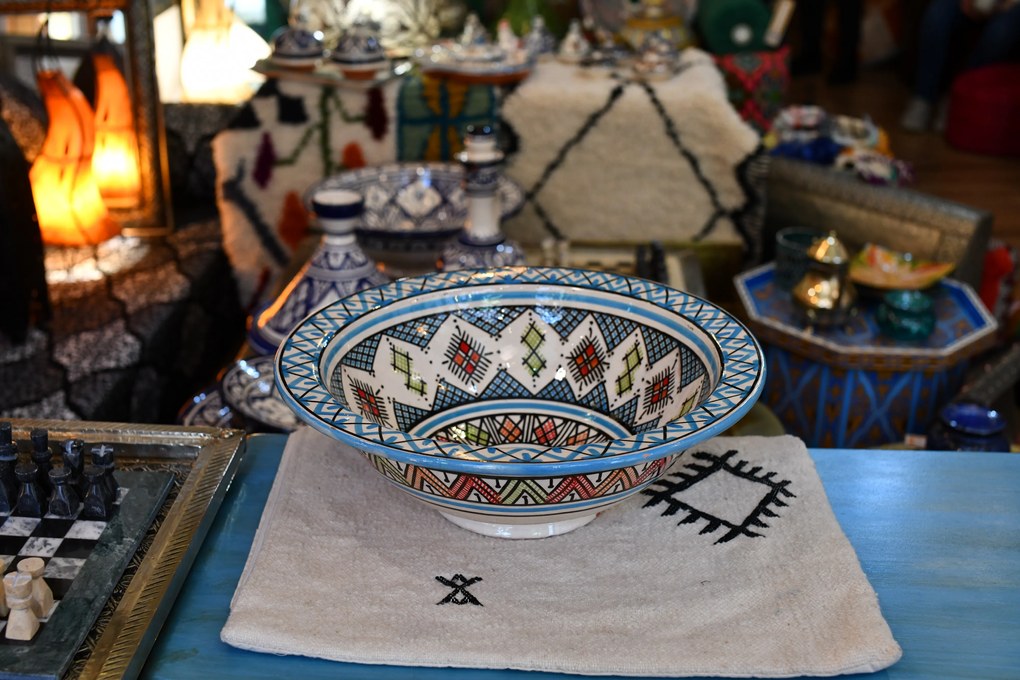 Orientálne ručne maľované umývadlo FES 07