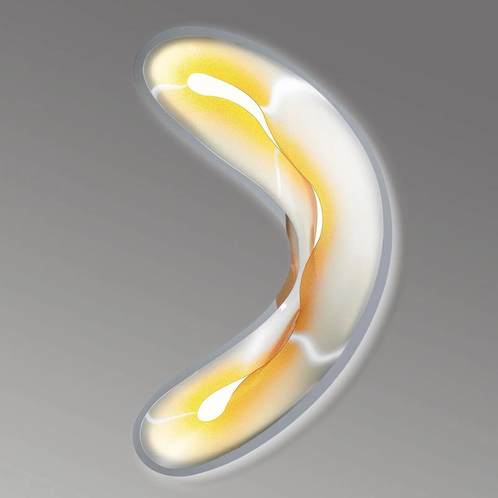 Slamp Crocco M – nástenné LED svietidlo, žlté | BIANO