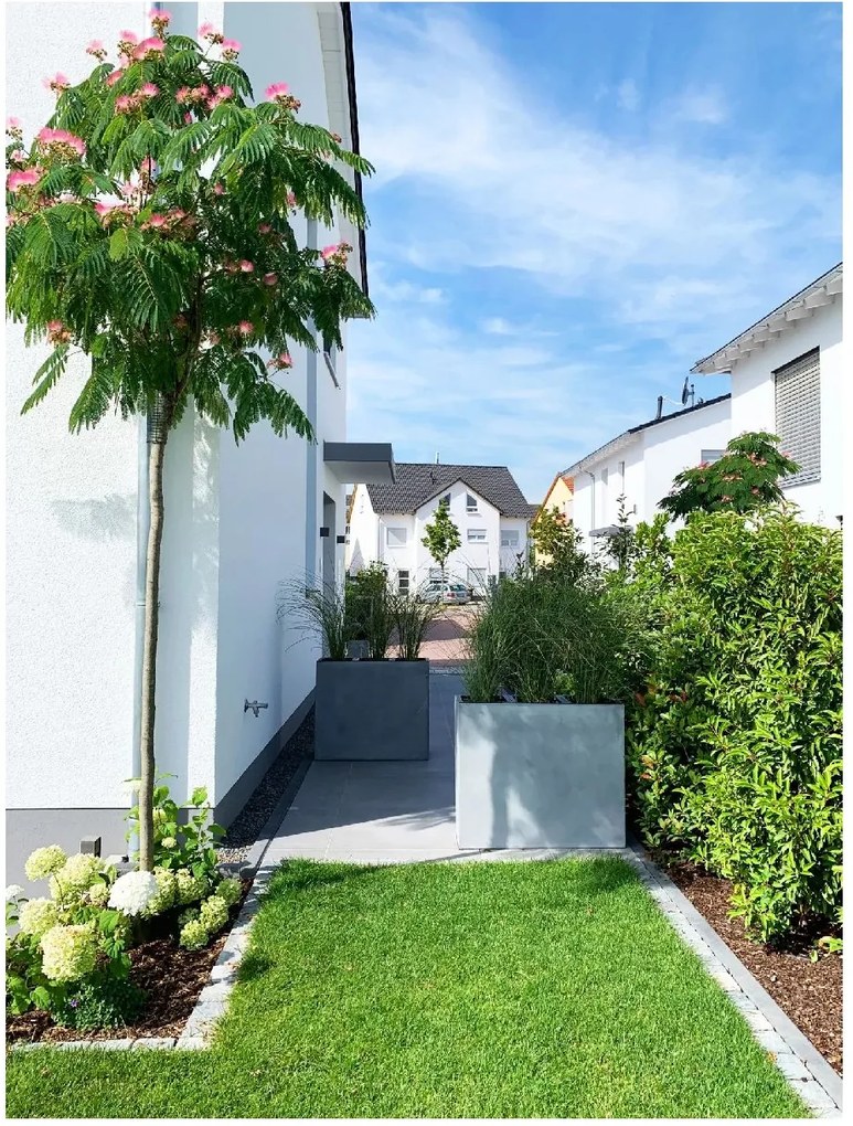 Kvetináč ELEMENTO, sklolaminát, šírka 88 cm, betón design