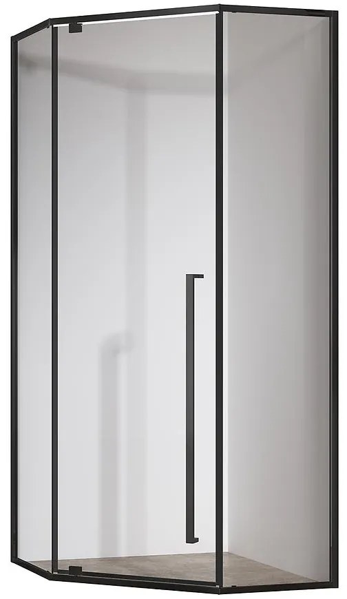 Sprchový kút päťuhlová Light 80x80x195 black