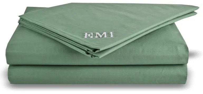 Plachta posteľná tmavozelená pevná EMI, Pevná plachta 140x220