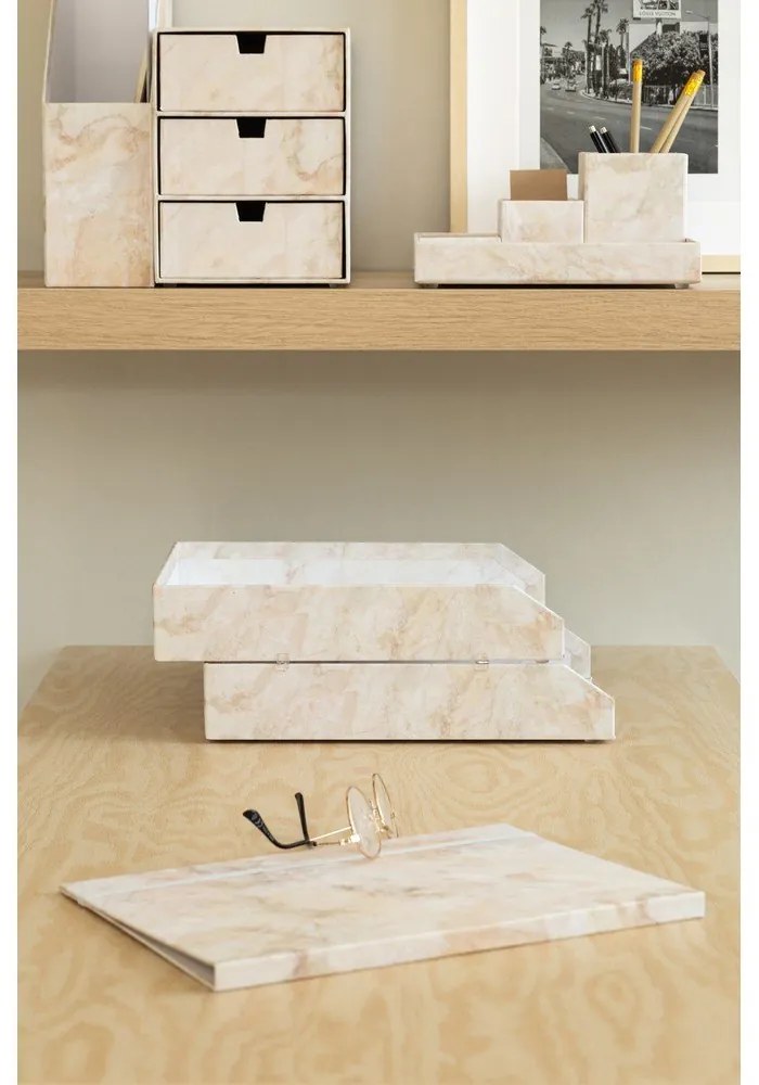 Kartónové organizéry v súprave 2 ks na dokumenty Hakan Paper Laminate – Bigso