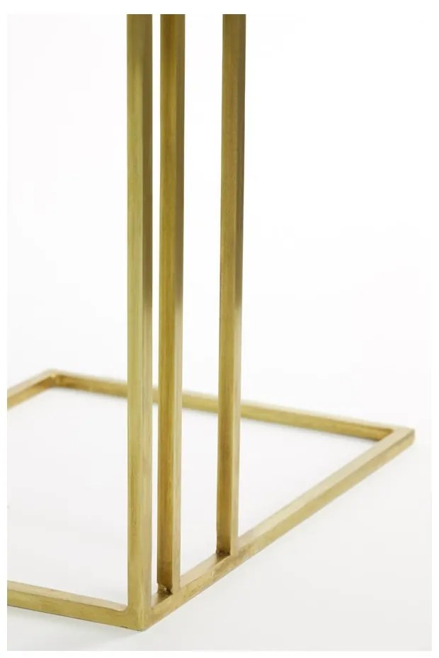 Odkladací stolík s doskou v dekore mramoru 31x41 cm Roshan – Light &amp; Living