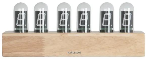 KARLSSON Stolné hodiny Cathode drevené
