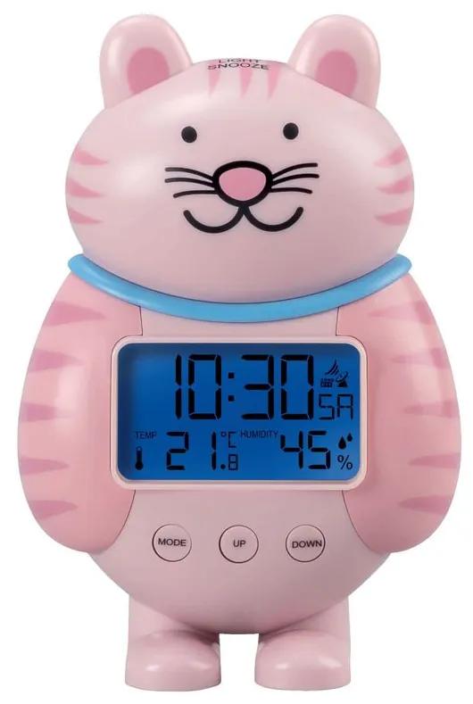 AURIOL® Detský budík s ukazovateľom teploty a vl, mačka (100292513) | Biano