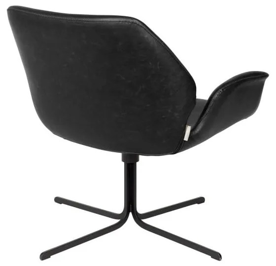 Čierna stolička Zuiver Nikki