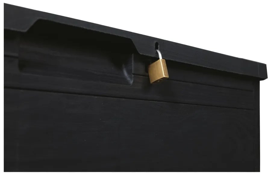 Antracitový záhradný úložný box Woodys – Toomax